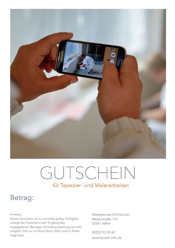 Gutschein - Design 1